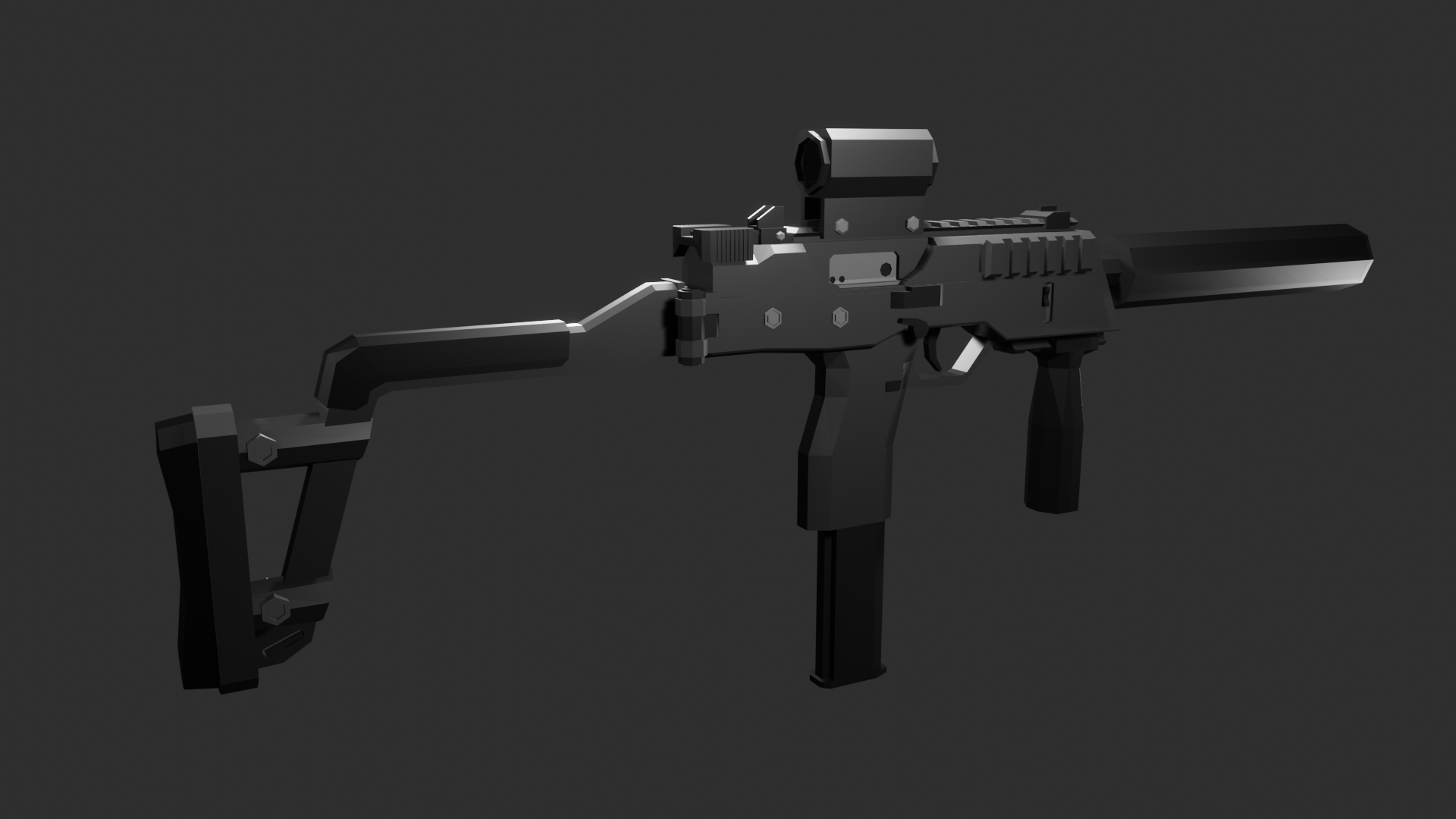 Low Poly MP9 Modified preview image 2